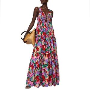 Beautiful Boho Floral Cottagecore Tiered Maxi By Nicholas